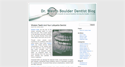 Desktop Screenshot of boulderdentist.mydentistblog.com